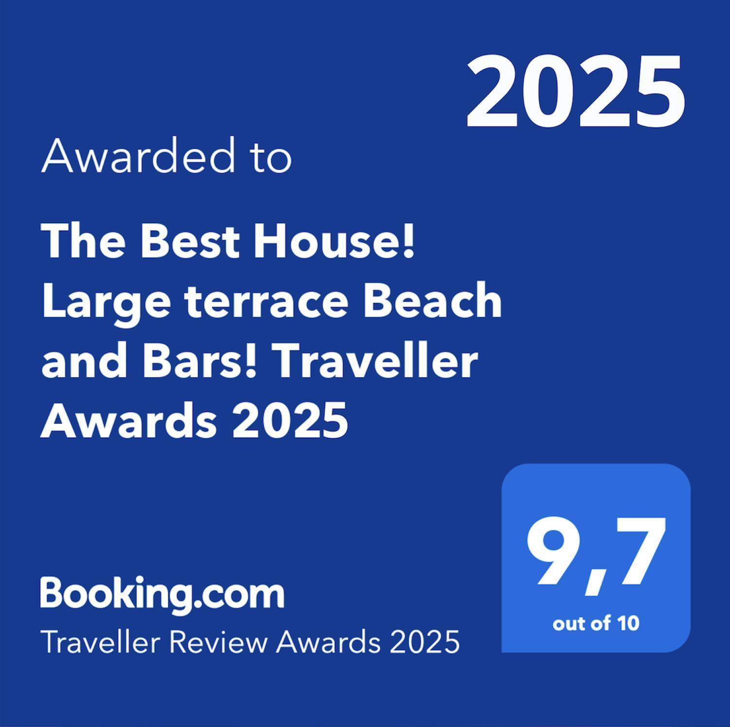 The Best House! Large Terrace Beach And Bars! Traveller Awards 2024-2025 تورّيفيِخا المظهر الخارجي الصورة